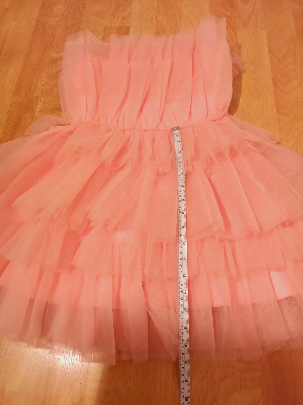 Hausen Pink Tulle Ruffle Mini Dress Size S - Picture 15 of 15